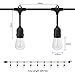 ECOWHO Solar String Lights Outdoor, Solar Powered Fairy Lights Waterproof Decorative Lighting for Patio Garden Yard Party Wedding Home Lawn Christmas (30ft, 2 Pack)
