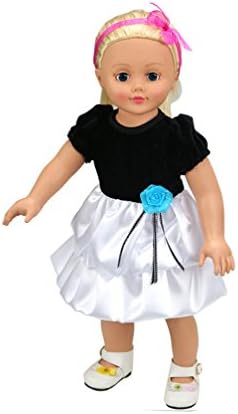 Highmall High Simulation Baby Doll's Clothes Black + White Dress for 14 - 16 inches Dolls