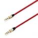 Vilight Aux Audio Cord Auxiliary Cable 3.5mm Male to Male for Car Stereos, iPhone, iPod, Mp3, Headphone and Cellphone 3ft,Red