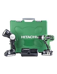 Hitachi DS18DSAL 18-volt Ion de litio Compacto Pro Broca Conductor Con linterna