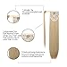 SEIKEA Natural Long Hair Ponytail Extension Clip in Straight Hair 28 Inch Synthetic Hairpiece - Dark Brown (Little Reddish)