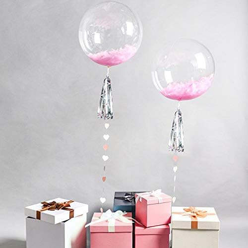 10PCS Transparent Balloons Round Clear Bubble Ballon Qualatex Balloons Traceless PVC Balloon for Birthday Wedding Parties Celebrations Decorations