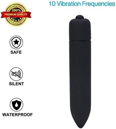 Mini Powerful Bullet Massage Tool for Women - Gentle Warm Feeling-Small and Convenient-Skin-Friendly-Black