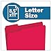 The File King 1/3 Cut Red File Folders Letter Size - 100 Pack | Colored Manilla Folders 8.5 x 11 | Made in The USA | Assorted 3 Tab Red Color Manila File Folder | Heavy Duty Basic Paper Filing Folder
