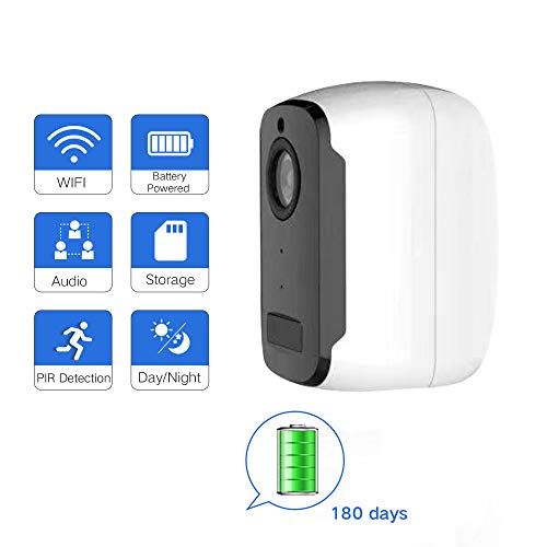 SDETER Outdoor Security Camera,Wireless Rechargeable Battery Powered Surveillance System,WiFi IP Hd CCTV Video House Monitor - Thumbnail 6