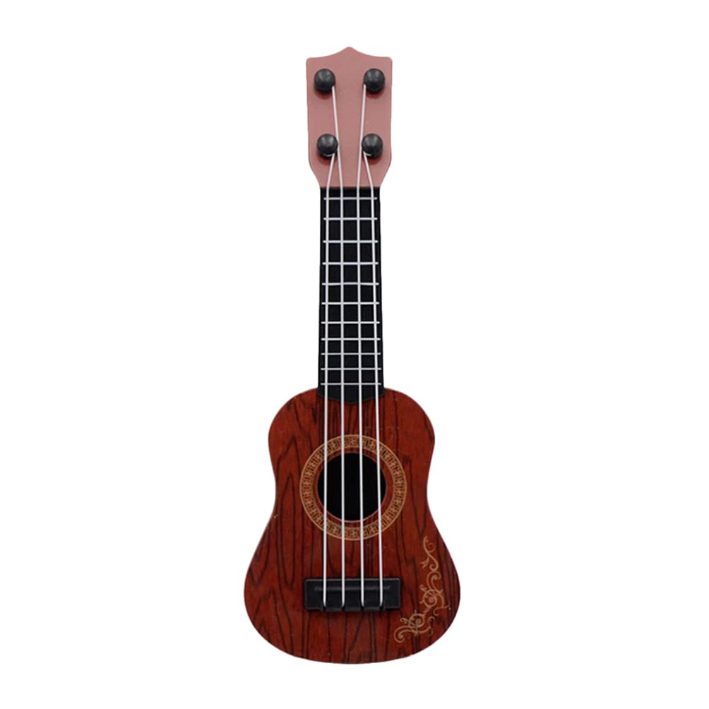 Alipis Children Ukulele Toy Mini 4-String Musical Instrument for Kids Educational Ukulele Guitar Toy for Toddler Music Learning and Early Musical Development 9.8 Inch Size