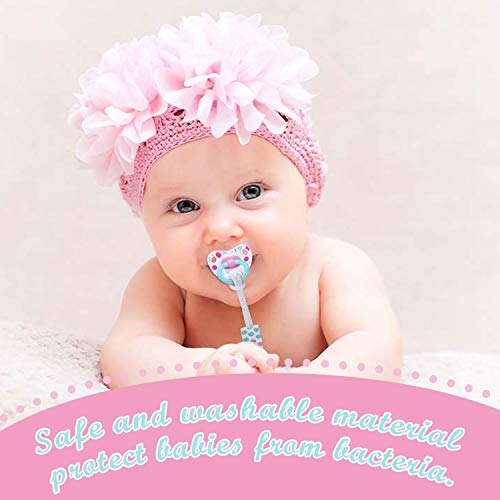 Pacifier Clips Universal Pacifier Holder Leashes 4 Pack for Boys and Girl Fit All Pacifiers, Baby Teething Toys Teethers, Soothie, Shower Gift by COTEY