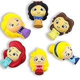 POKONBOY 6 Pack Squishies Princess Squishy Toys - Princess Squishies Slow Rising Squishies Pack Party Favors Stress Relief Toy Princess Party Supplies for Grils Boys
