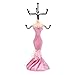 TRENTON New Mannequin Jewelry Stand Earring Necklace Holder Display Stand Evening Dress Lady Figure - Pink