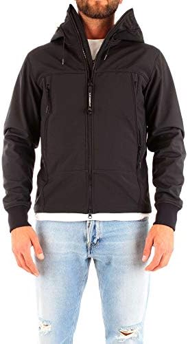Cp Company Men's MOW001A005242ANERO Black Polyester Outerwear Jacket