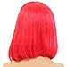 Short Bob Wig Lace Front Human Hair Wig Red Straight 8