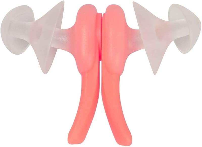 Speedo Biofuse Earplugs Unisex Ergonomic Ear Protection Clear Fluro Tangerine