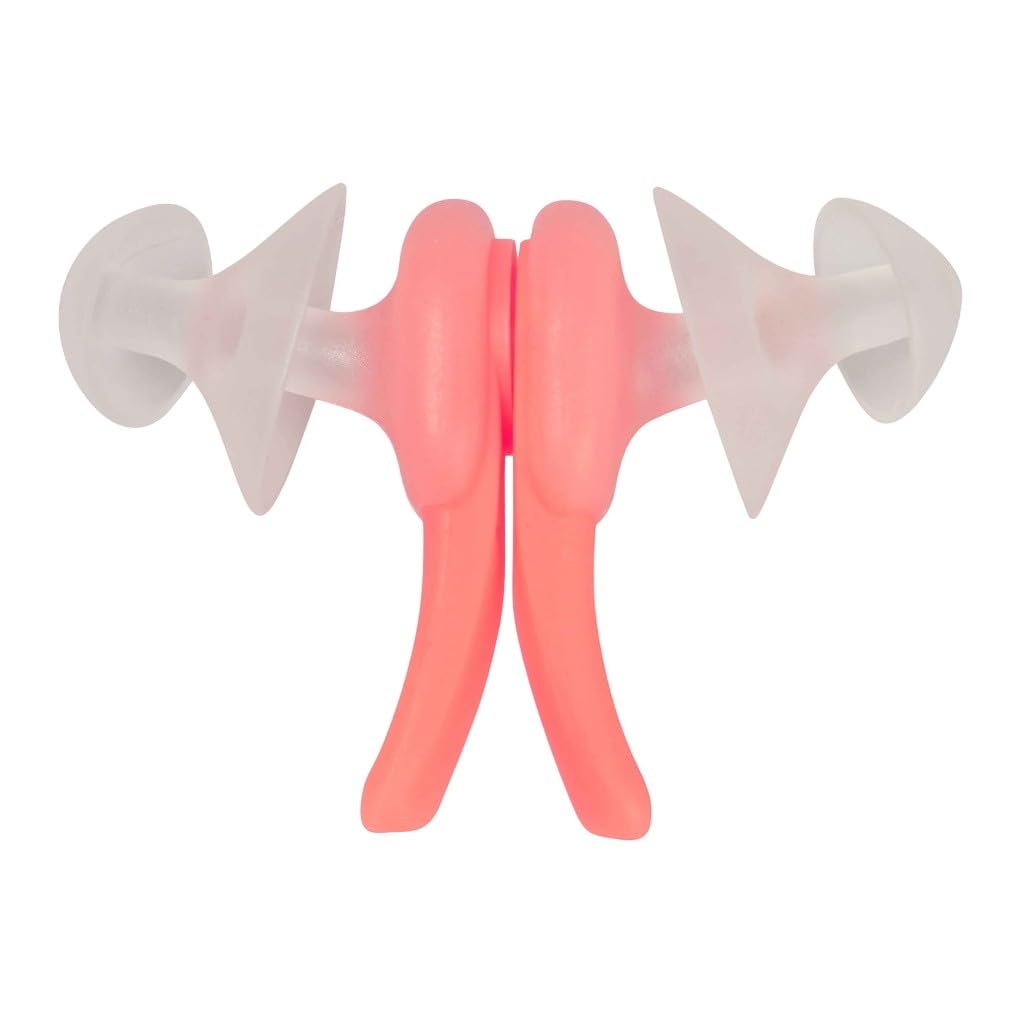 Speedo Unisex-Adult Biofuse Earplugs | Ergonomic Design | Ear Protections | Leak Free, Clear/Fluro Tangerine, One Size