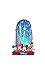 Disney Mickey Mouse and Friends Castle Lasercut Rubber Refrigerator Magnet