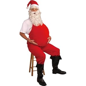 Forum Novelties Men's Costume Belly Stuffer, Red, One Size