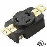 NEMA L5-30R Locking Receptacle 120V, 30A by Powertronics Connections (TM)