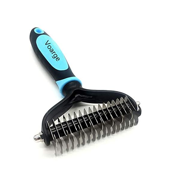 Voyage, spazzola per il sottopelo, per cani e gatti dal pelo medio-lungo, elimina nodi e grovigli di pelo per un pelo in…