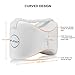 NATUMAX Knee Pillow for Side Sleepers - Sciatica Pain Relief - Back Pain, Leg Pain, Pregnancy, Hip and Joint Pain Memory Foam Leg Pillow + Free Sleep Mask and Ear Plugs - White