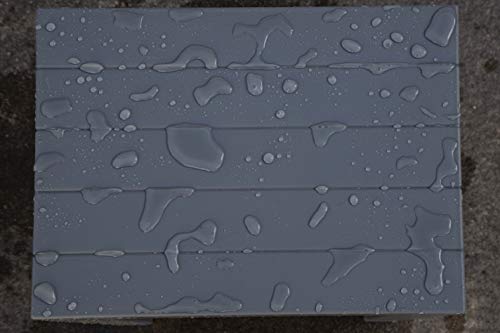 DesignByIntent Polypropylene Shower Stool in Gray