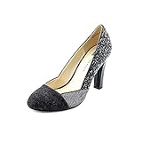 Anne Klein Qena Womens Size 8.5 Black Fabric Pumps Heels Shoes