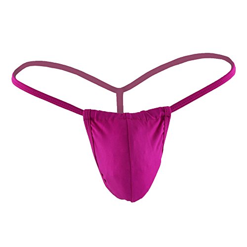 CandyMan Men's Slim Thong, Fuchsia, Large