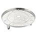 uxcell Metal Steaming Rack Tray Steaming Stand Canning Racks Steamer Insert Stock Pot Steaming Tray Stand W Stand for Cooker Silver Tone