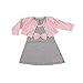 Hudson Baby Girl Cotton Cardigan and Dress