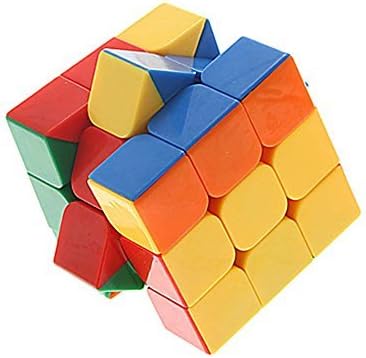 Montez 3x3x3 Stickerless Rubik Magic Cube Puzzle Toy (Multicolour)