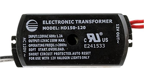 150W ELECTRONIC LOW VOLTAGE HALOGEN TRANSFORMER HD150-120