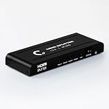Expert Connect | 1x4 HDMI Splitter | 4 Port | 1 in - 4 Out | Ultra HD 4K/2K | Full HD/3D | 1080P | HDMI 1.4 | HDTV | PS4 / PS3 | XboxOne / 360 | DVD | Blu-ray | DTS Digital | Dolby Digital
