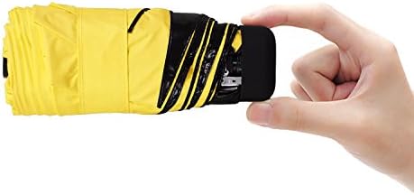Hoke Ultra Mini and Light Umbrella. 5 Folding Compact Pocket Umbrella. Travel Anti-UV Parasol. 6.8'' Length.