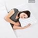MALOUF Z Shoulder Zoned Dough Memory Foam Pillow - Gel Infused - Premium Tencel Cover - 5 Year U.S. Warranty - Mid Loft - Queen, Blue