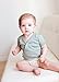 L'ovedbaby Baby Girls Unisex Organic Short-sleeve Kimono Infant-and-toddler-bodysuits, Seafoam, 0-3 Months US