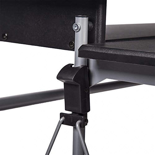 Computer Desk Folding Table Workstation Home Office furniture Black - Thumbnail 6