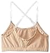 Clementine Girl's 2-6X Girls Pull-On Bra with Detachable Elastic Shoulder Straps, Nude, 12/14