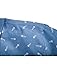 uxcell Men's Shirt Casual Slim Fit Short Sleeve Button Down Printed Shirts Blue 46