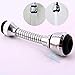 Kitchen Sink Faucet Aerator Sprayer 360 ° Adjustable ABS Polished Chrome 2 Patterns Flow Control Setting For Cold Water Sliver