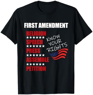 Amazon.com: Free speech T-shirt Freedom of speech first amendment