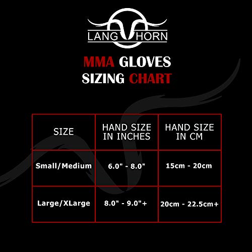 Lang-Horn-Guantes-Entrenamiento-Mitones-UFC-Guantes-de-Boxeo-Guantes-de-Combate-Entrenamiento-de-MMA-Kickboxing-Sparring-Muay-Thai