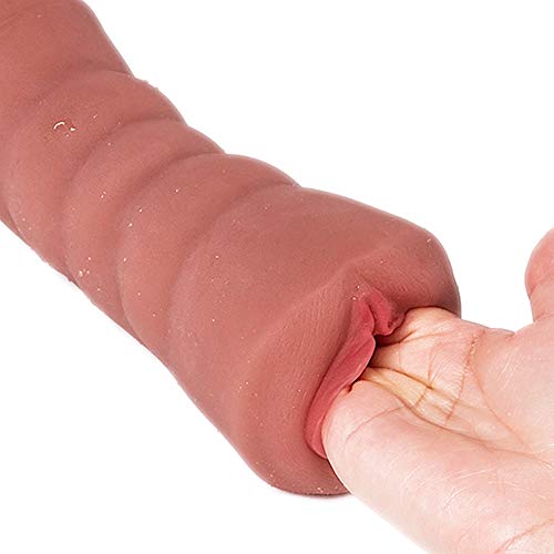 Einkyou 1.41Pounds Lifelike Size Entiity Silicone Live Doll Full Size Women Body Torso - Realistic 3D Men Male Adult Toy with 2 Elastic Channels Realistic Shape Tan