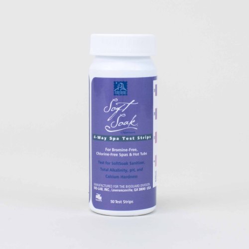 SpaGuard Soft Soak 4 Way Spa Test Strips - Bottle of 50