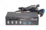 Rosewill 2-Port USB 3.0 4-Port USB 2.0 Hub eSATA Multi-in-1 Internal Card Reader with USB 3.0 Connector (RDCR-11004)