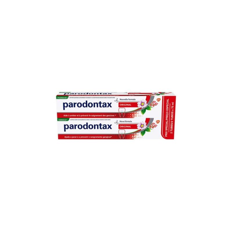 Parodontax Herbal Care Toothpaste Helps Stop and Prevent Bleeding of Gums, Mint Flavour and Lemon Balm, Pack of 2 x 75 ml