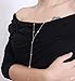 Lariatneck Y Lariat Necklace for Women Long Drop CZ Station Y Shape Necklace Chain (Rose Gold with Champagne)