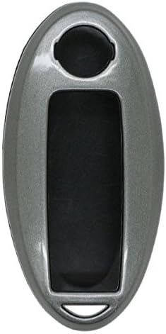 BROVACS Paint Metallic Colour Shell Cover ABS Hard Case Holder Compatible with NISSAN Smart Remote Key Fob SV0500 Grey