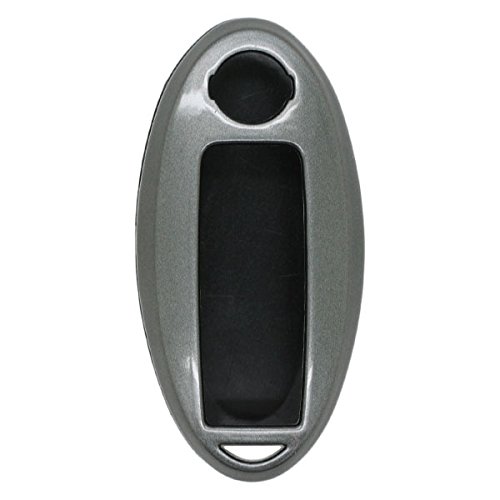 BROVACS Paint Metallic Colour Shell Cover ABS Hard Case Holder Compatible with NISSAN Smart Remote Key Fob SV0500 Grey