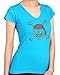 PIRATE SKULL WITH BANDANA HANDMADE Rhinestone/stud Womens T-Shirts