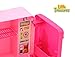 Mini Fridge Appliances – perfect, little pink refrigerator appliance for 3+ girls - Parts of the fridge include a light, movable door and shift able shelf with a pull out freezer drawer