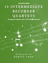 13 Intermediate Recorder Quartets - Bass Recorder 13 Intermediate Recorder Quartets - Bass Recorder