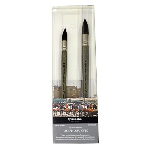 Global Art Materials 8605-02 Escoda Joseph Zbukvic Watercolor Brush Set No.2
